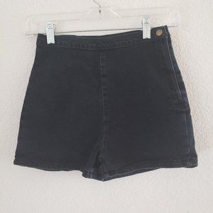 Black Denim Snap Shorts Size XS ( Sale 2 for $10 )